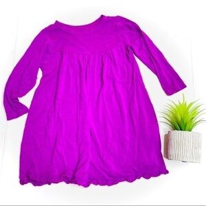 𝅺kickee Pants Purple Ruffle Hem Swing Dress
